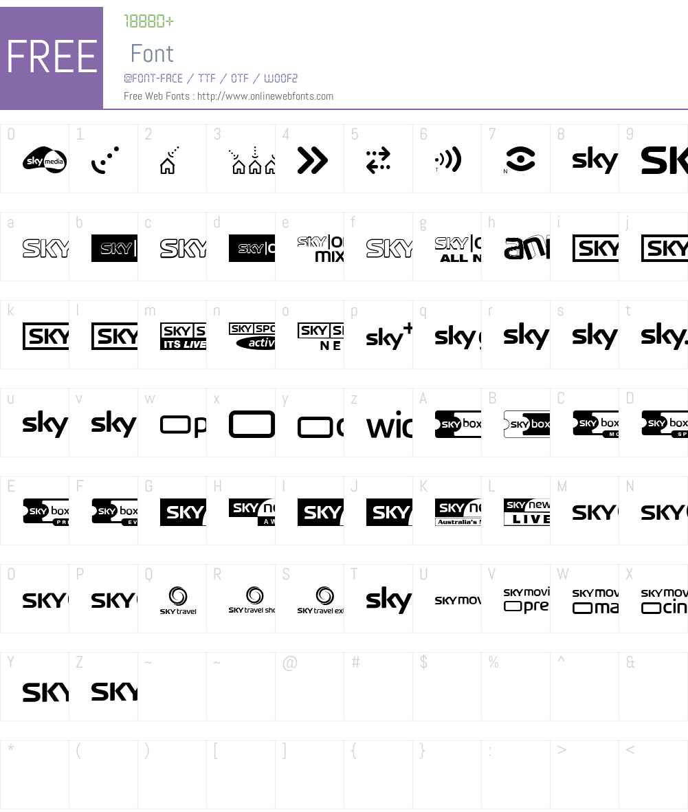 Sky sports logo font download